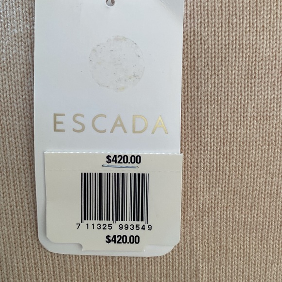 NWT ESCADA Silk Cashmere & Virgin Wool Knit Top SZ 42 - Picture 4 of 5